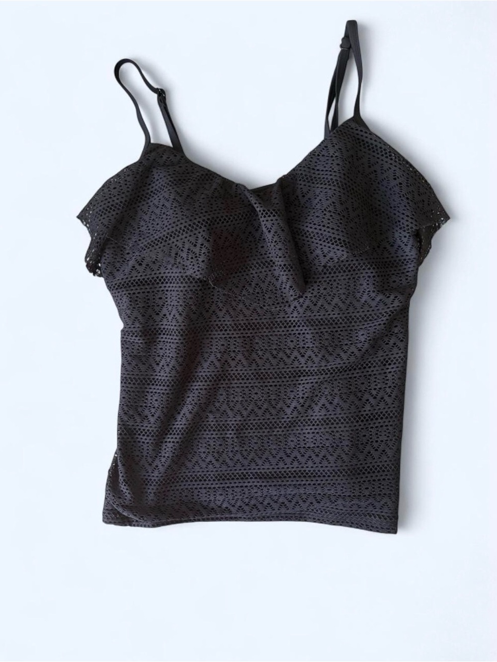 croft & barrow Black Lace-Detail Camisole